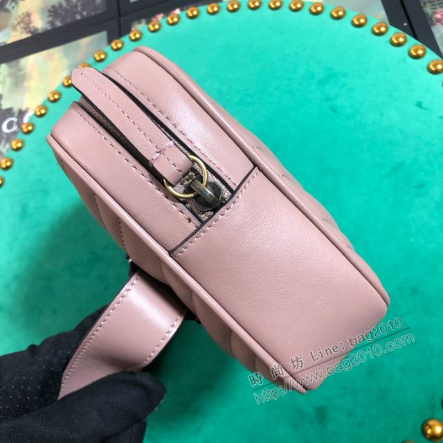 Gucci包 古馳女包 523380紅色 Marmont系列腰包 多功能胸包 Gucci手包 Gucci單肩包  gudj1158